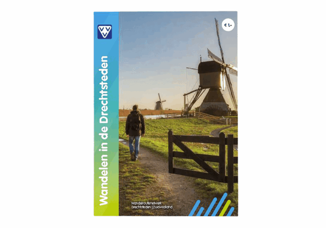 VVV Dordrecht Wandelroutekaart Drechtsteden