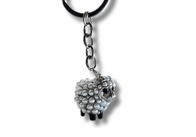 VVV Dordrecht glitterschaap sleutelhanger