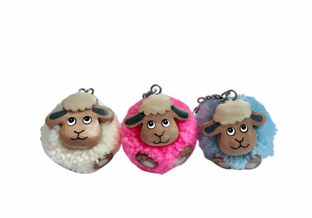 VVV Dordrecht pompon sleutelhanger schaap