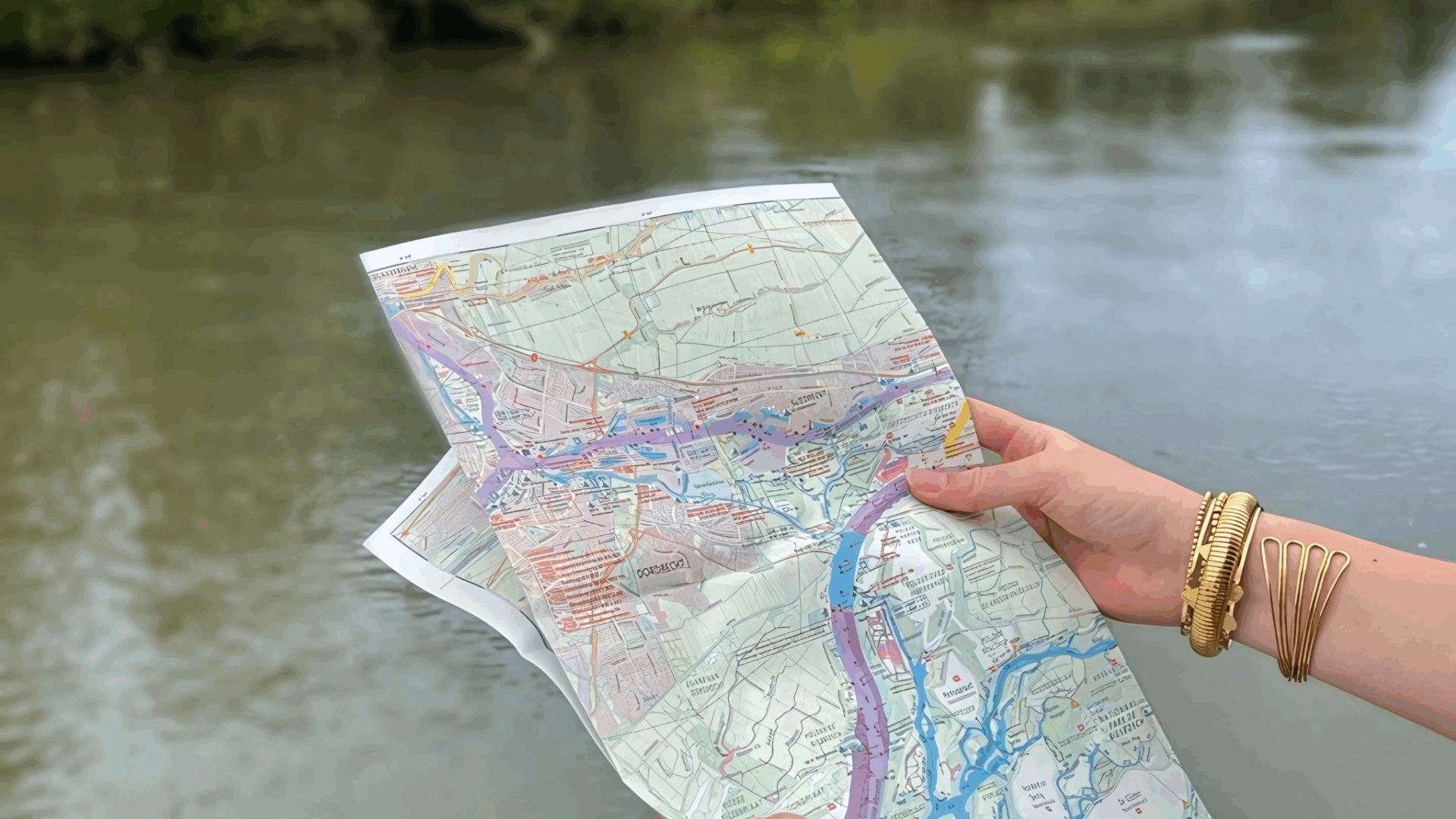 VVV Dordrecht waterkaart Biesbosch