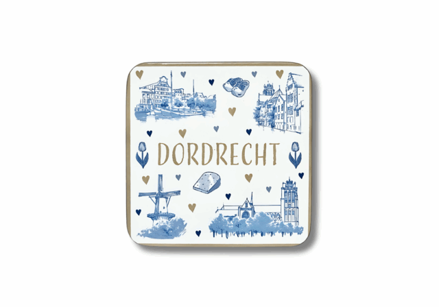 VVV Dordrecht Onderzetter Dordrecht blauw-wit