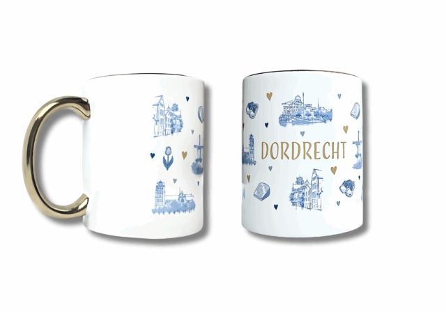 VVV Dordrecht Mok Dordrecht blauw-wit